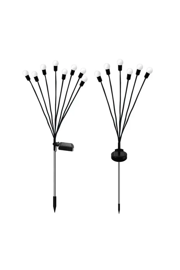 8 Ledli Solar Bahçe Işıkları Dış Mekan Peyzaj 3 Modlu Bahçe Çiti Güneş Enerjili Süs Lamba